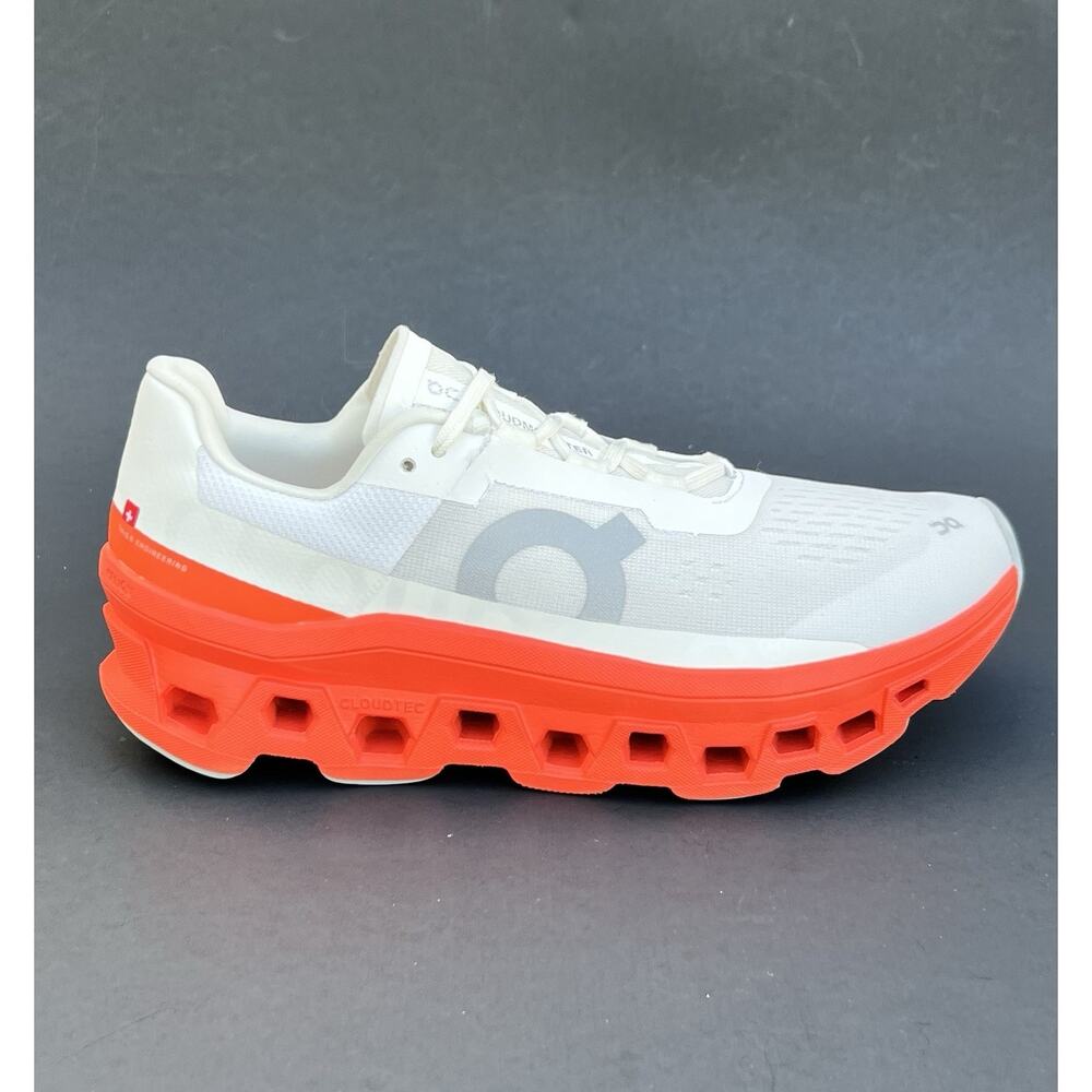 On Cloudmonster White Lightweight and Comfortable Running Shoes Women’s Size 9US - Picture 3 of 14